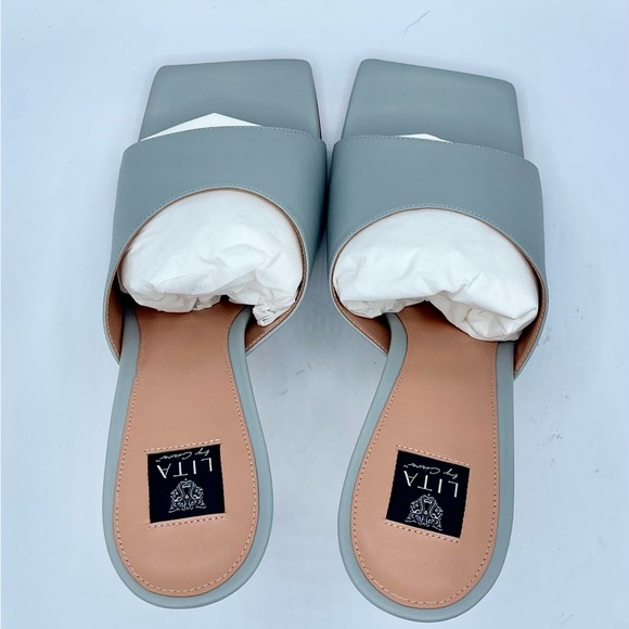 BNWB Lit By Ciara Italian Leather Silver Size EU 40 - Picture 14 of 16